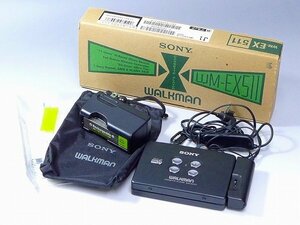 6002H06*9A▲SONY/ソニー WALKMAN ウォークマン WM-EX511 CASSETTE PLAYER/カセットプレイヤー 取説箱付 音楽機器