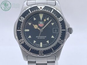 BA0602082　△1円！ TAG HEUER タグホイヤー 973.006F PROFESSIONAL 200M クォーツ デイト 黒文字盤 3針 腕時計 アナログ 中古