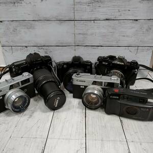 CANNON カメラおまとめ6点 EF・EOSKiss・EOS10・TELE6など【19925-19932か1】