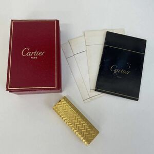 【TS0512】Cartier カルティエ ガスライター ゴールドカラー 喫煙グッズ 喫煙具 メンズ レディース 着火未確認 コレクション 箱付 