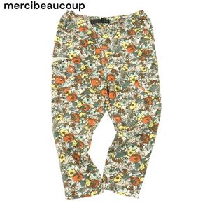 mercibeaucoup メルシーボークー 麻 リネン&コットン♪ 花柄 フラワー 総柄 クライミング サルエル パンツ Sz.1　レディース　A4B01928_4#P