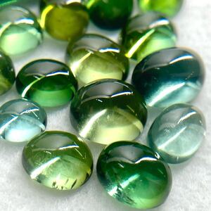 1円〜!!（天然グリーントルマリンおまとめ25ct）f 約5g ルース 裸石 宝石 ジュエリー jewerly green tourmaline w2ま128