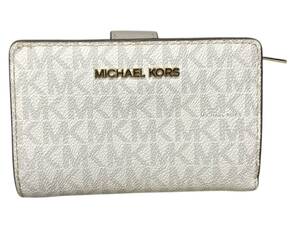 MICHAEL KORS (マイケルコース) 折りたたみ財布 ウォレット ベージュ レディース/036