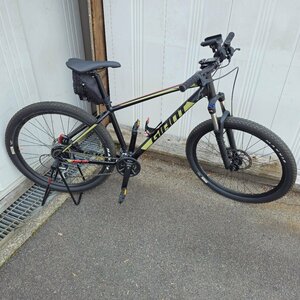 ★美品★ GIANT/ジャイアント TALON 3 ブラック Mサイズ 27.5インチ マウンテンバイク 前後油圧ディスクブレーキ 2*8s MTB 16speed