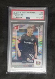 【PSA9】フロリアン・ヴィルツ ★ 2020-21 Topps Chrome Bundesliga ★ X-Fractor 250枚限定 Florian Wirtz RC