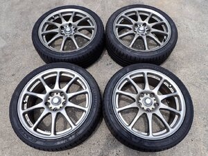 【22年製 】PIAA MOTORISMO モトリズモ(17×7J+48 5穴/114.3)とKUMHO ECSTA PS71(215/40ZR17)のラジアルタイヤホイールセット