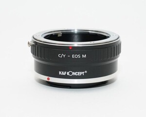 K&F コンタックス/ヤシカ C/Y- キャノン CANON EOS M マウントアダプター cy-eosm (KFEOSM) おまけレンズクロス付　