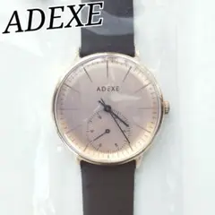 ADEXE アデクス アデックス レザークォーツローズゴールド レディース腕時計