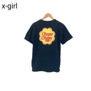 x-girl　Tシャツ　プリント　チュッパチャップス　レディース　カジュアル　S