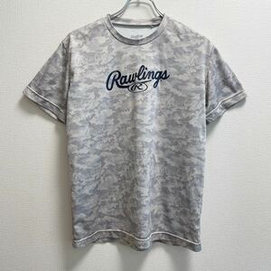 ローリングス Rawlings 半袖Tシャツ Mサイズ グレー 野球 ベースボール