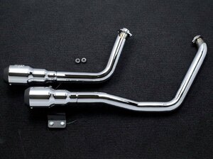 ソフテイル VANCE＆HINES バンス&ハインズ ハイアウトプット グレネイド 2-INTO-2 ブラックエンド フルエキゾースト マフラー