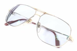 Cartier カルティエ 135 ゴールドカラー 59□12 メガネ 眼鏡 度入り ヴィンテージ 5622-Y