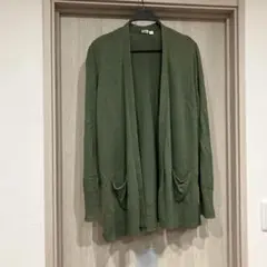 GAP オリーブグリーン カーディガン Lサイズ