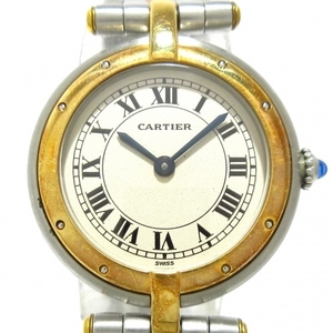 Cartier(カルティエ) 腕時計 パンテール ヴァンドーム レディース SS×K18YG/1ロウ アイボリー