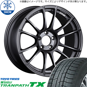 235/50R18 スタッドレスタイヤホイールセット 30アルファード etc (TOYO WinterTRANPATH TX & SSR GTX04 5穴 114.3)