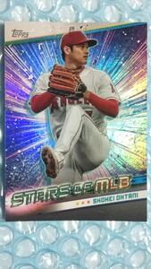 送料込即決 2024 Topps Series 1 Stars of MLB SMLB-21 Shohei Ohtani 大谷翔平 レインボーフォイル/ホロカード 54-59達成