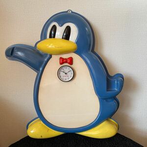 レトロ　ロッテ　ガム　ペンギン　壁掛け　中古品