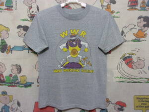 80s WORLD WRESTLING RAISINS Tシャツ 1987年 ワールド レスリング レーズン VINTAGE USA 古着 カリフォルニアレーズン プロレス 格闘技