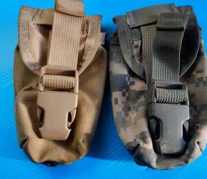 米軍放出 MOLLE フラッシュバング グレーネード ポーチ X2