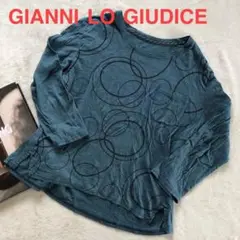 GIANNILOGIUDICE 美品 カットソー ロンT  総柄 胸ポケット 9