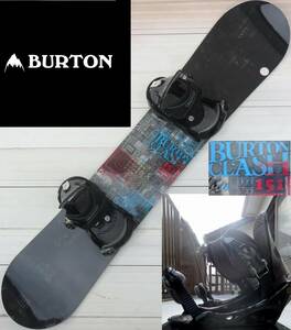 スノボー☆BURTON　CLASH　151cm　BURTON Freestyle バインディング付　　綺麗