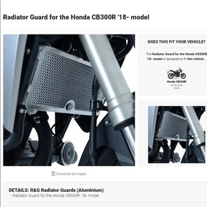 40%OFF★R&G ラジエーターガード CB300R 2018 2020 HONDA ホンダ RAD0234TI