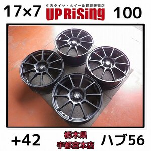 OZ SPARCO assettogara オーゼット スパルコ アセットガラ♪17×7J PCD100 4H +42 ハブ56♪ホイールのみ4本 店頭受け取り歓迎♪♪R605W199