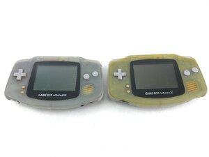 Nintendo ニンテンドー 任天堂 ゲームボーイアドバンス AGB-001 本体 2台まとめ 現状品 Y01-03-A★