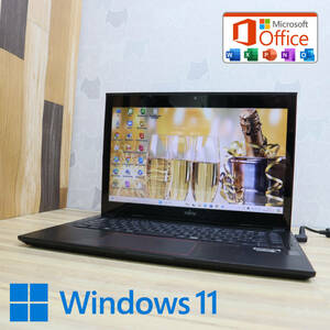 ★中古PC 高性能4世代i5！500GB★FMV LIFEBOOK U55M Core i5-4200U Webカメラ Win11 MS Office 中古品 ノートPC★P71104