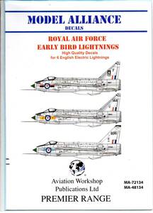 1/48　Model Alliance　モデルアライアンス　 ML48134　ROYAL AIR FORCE EARLY BIRD LIGHTNINGS