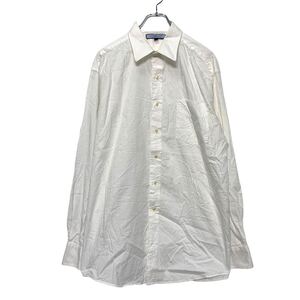 TOMMY HILFIGER 長袖 無地 シャツ L ホワイト トミーヒルフィガー 古着卸 アメリカ仕入 a505-6383