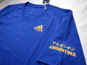 adidas アディダス アルゼンチン アイコン半袖 Tシャツ(Ｏサイズ)★ラグビー★人気商品！ワールドカップ