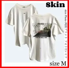 【匿名 即日発送】 SKIN FRIDAY　プリント　Tシャツ　ホワイト　M