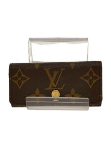 LOUIS VUITTON◆キーケース/レザー/BRW/総柄/レディース