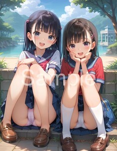 ☆1点物☆【おまけあり・高画質】パンチラ アートポスター セクシー 美少女 インテリア　0534