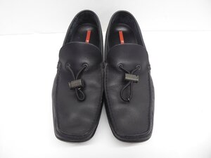 PRADA プラダ レザー ドライビングシューズ size8 約27～28cm 靴 △WP2239