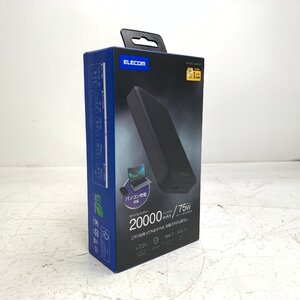 f001 E(60) 未開封 エレコム ELECOM DE-C50L-20000BK モバイルバッテリー 20000mAh 大容量 PD 65W