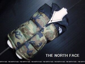  THE NORTH FACE/ザノースフェイス:ノベルティ ヌプシダウンベスト・カモフラ限定色