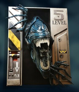 【玩具模型】HCG EXCLUTIVE ALIEN QUEEN LIFE-SIZE WALL SCULPTURE エイリアンクイーン人気樹脂模型限定版コレクション1:1スケール F11