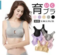 【新品・未使用】育乳ブラ ナイトブラ　ブラック　黒　XL