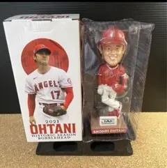 大谷翔平　エンゼルス2021年ヒストリックシーズン記念ボブルヘッド　二刀流　新品