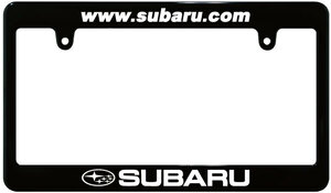 【新品・即決】ブラック ナンバーフレーム SUBARU スバル 汎用