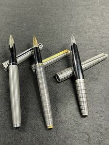 A98★PILOT 3点まとめ H676/H876/H276 ペン先 18k 750 WG ＜F＞ パイロット カスタム 万年筆 文房具 筆記用具 筆記未確認 現状品 ジャンク