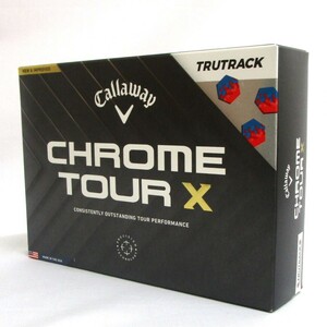 Callaway CHROME TOUR X TruTrack ホワイト 1箱 12球 2024年 US限定 キャロウェイ クロムツアー トゥルートラック 4ピース ゴルフボール 白