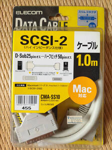 【中古動作未確認品】ELECOM　DATA　CABLE　SCSI-2ケーブル（ハイインピーダンス仕様）　SMA-SS10 1.0ｍ