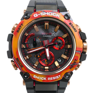 CASIO カシオ G-SHOCK MT-G 40周年記念モデル フレアレッド 腕時計 ソーラー MTG-B3000FR-1AJR メンズ 中古 美品