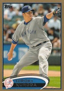 黒田博樹 2012 TOPPS GOLD PARALLEL #/2012 NEW YORK YANKEES