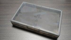 【新品未使用】ゲームボーイアドバンス ソフトケース clear black ソフト8本収納可能 ips gba 任天堂 #0153