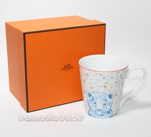 エルメス パスパス マグカップ カップ 250ml ヒョウ ウサギ フランス製 未使用品 HERMES Passe-passe n°1 Mug