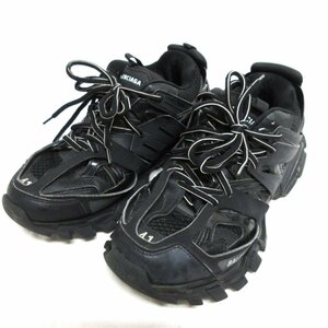 良品 BALENCIAGA バレンシアガ TRACK TRAINER トラックトレーナー ダッドスニーカー シューズ 542023 サイズ41 27cm ブラック